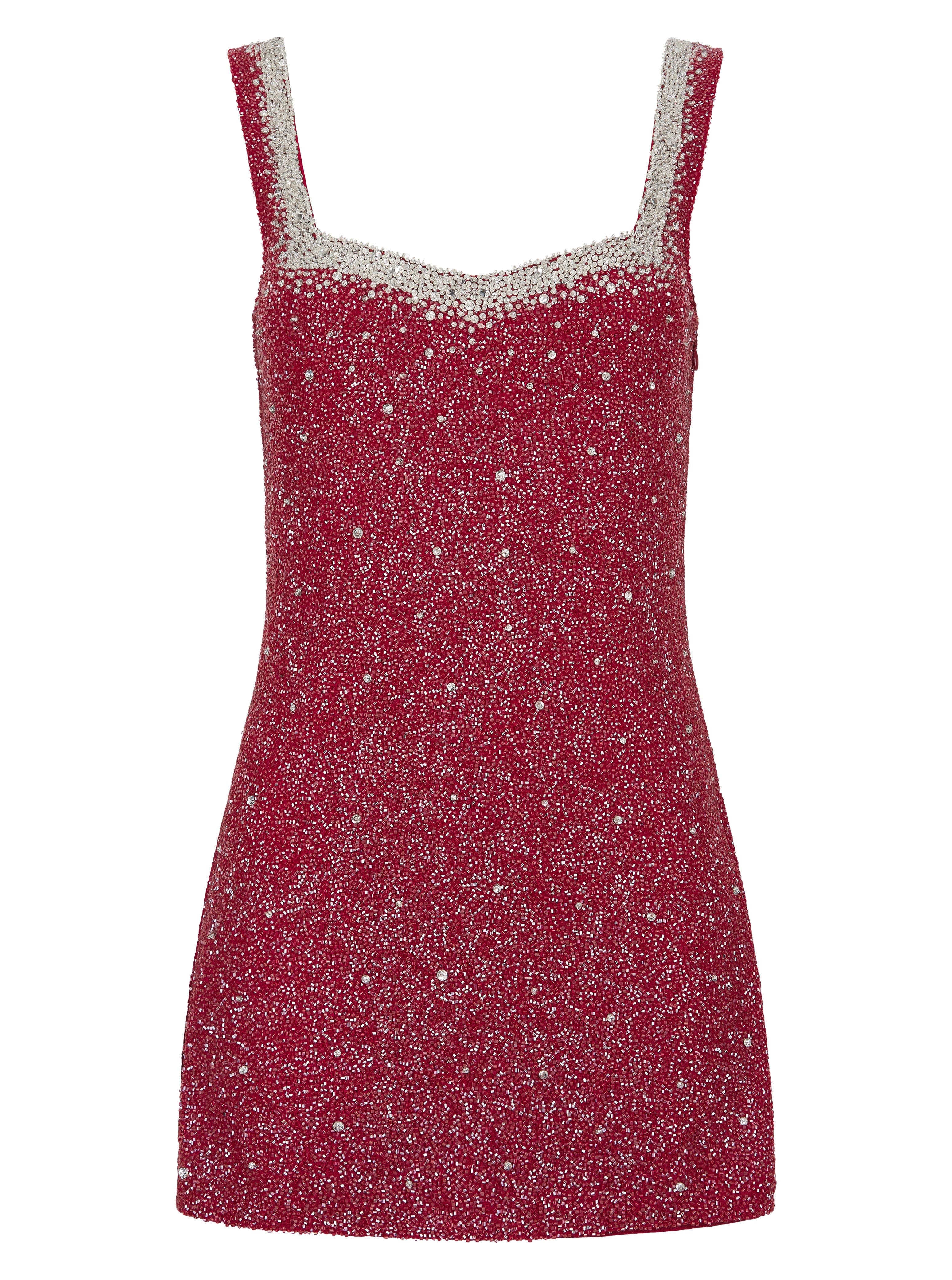 The Maia Dress Crimson Red